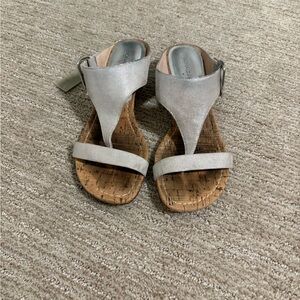 Donald J. Pliner Metallic Silver Sandals